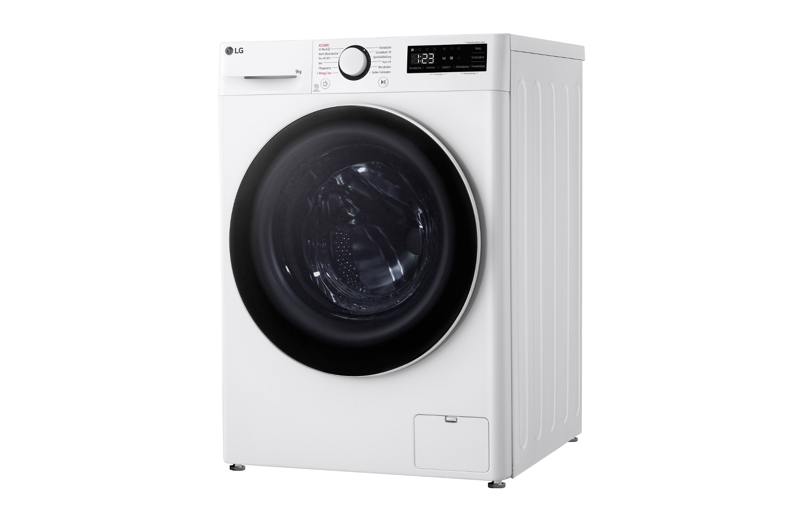 LG Waschmaschine (9 kg, 1.400 U./Min., EEK A -10%*) mit weißem Bullaugenring | F4WR5090, F4WR5090