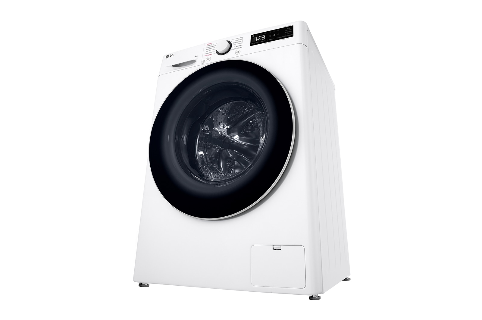 LG Waschmaschine (9 kg, 1.400 U./Min., EEK A -10%*) mit weißem Bullaugenring | F4WR5090, F4WR5090