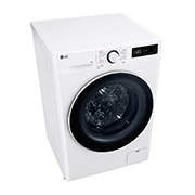 LG Waschmaschine (9 kg, 1.400 U./Min., EEK A -10%*) mit weißem Bullaugenring | F4WR5090, F4WR5090