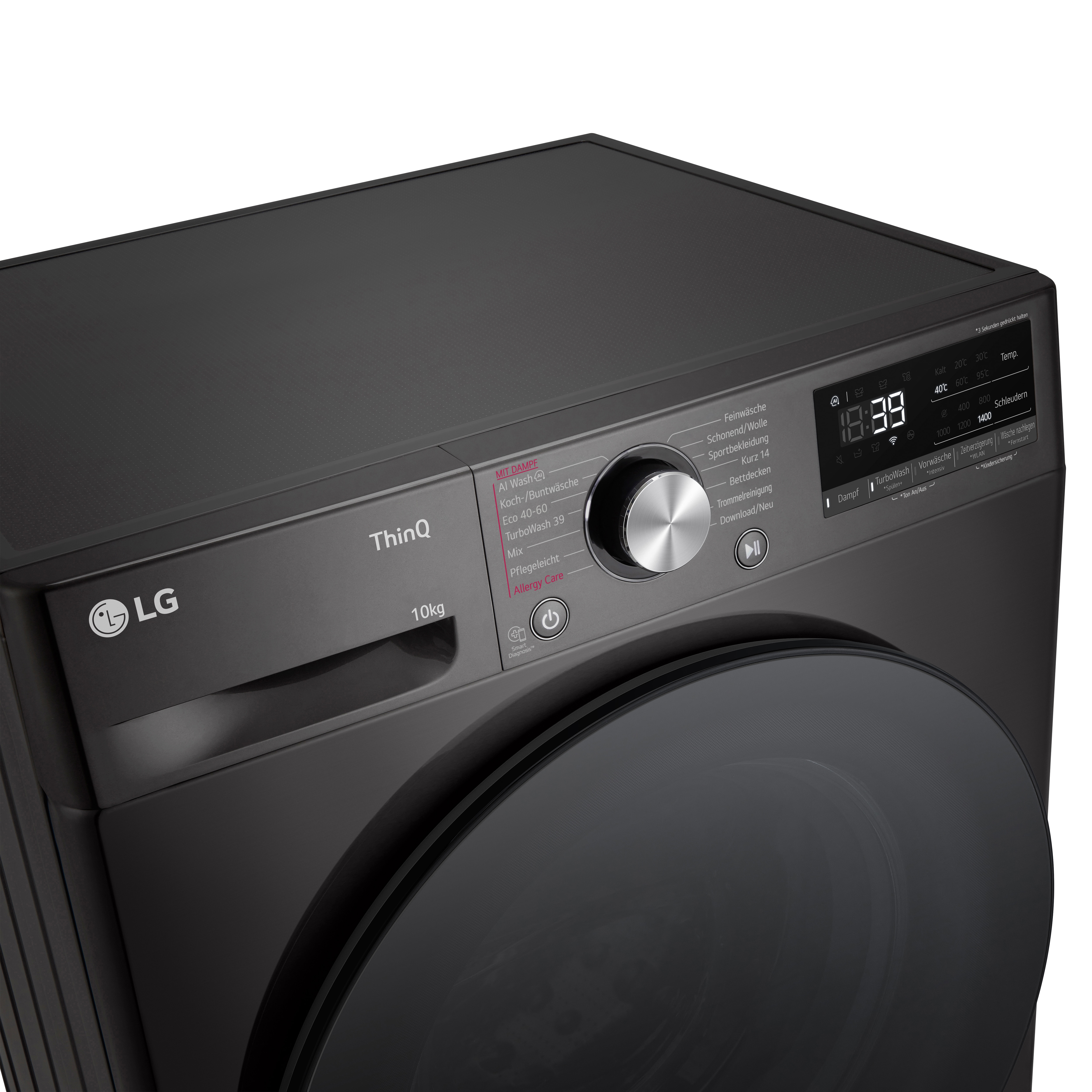 LG Waschmaschine Weiß (EEK A-10%*, 11 kg, 1.350 U./Min.) mit AI DD® & TurboWash®360° | F4WR700YB, F4WR700YB
