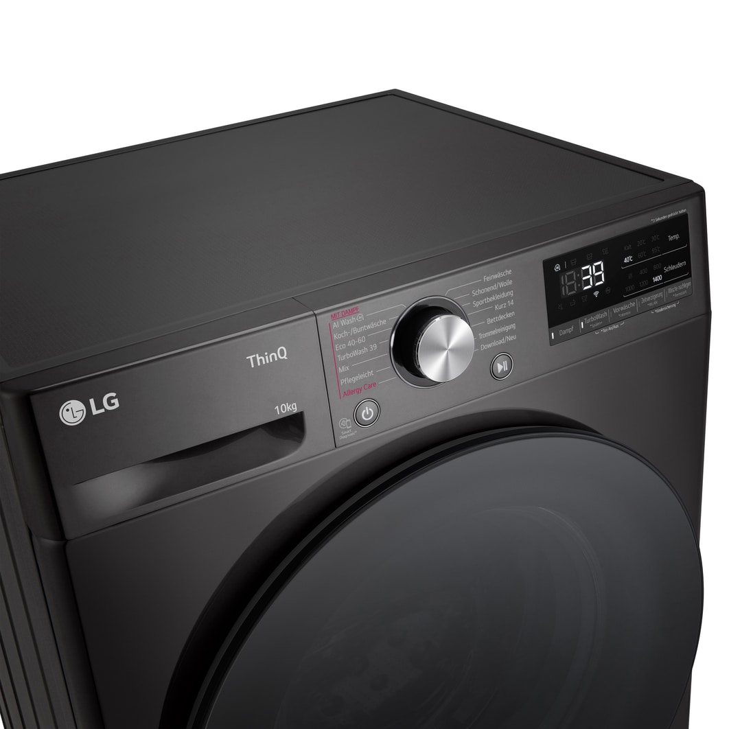 LG Waschmaschine Weiß (EEK A-10%*, 11 kg, 1.350 U./Min.) mit AI DD® & TurboWash®360° | F4WR700YB, F4WR700YB