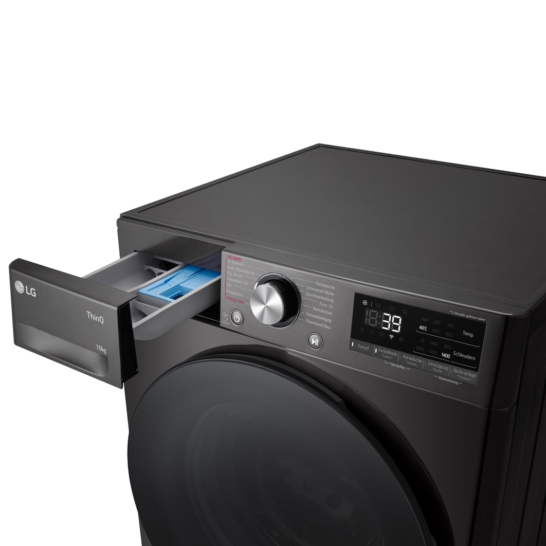 LG Waschmaschine Weiß (EEK A-10%*, 11 kg, 1.350 U./Min.) mit AI DD® & TurboWash®360° | F4WR700YB, F4WR700YB