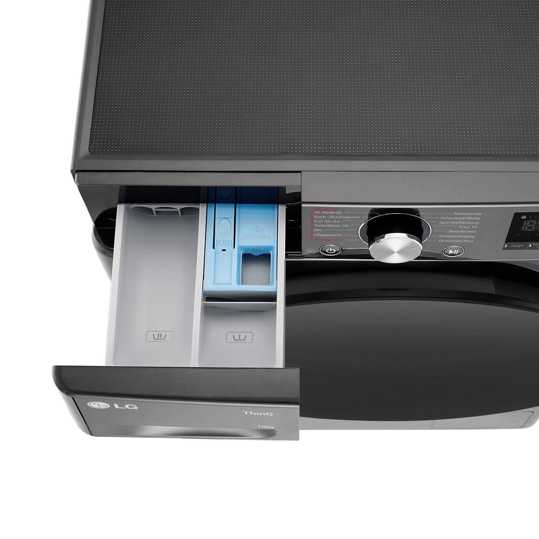 LG Waschmaschine Weiß (EEK A-10%*, 11 kg, 1.350 U./Min.) mit AI DD® & TurboWash®360° | F4WR700YB, F4WR700YB