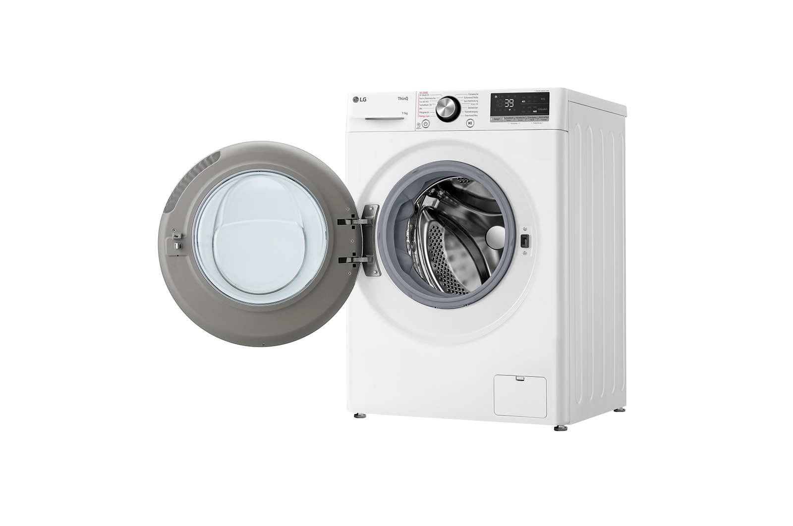 LG Waschmaschine Weiß (A-10%*, 11 kg, 1.350 U./Min.) mit AI DD® & TurboWash®360° | F4WR7012, F4WR7012