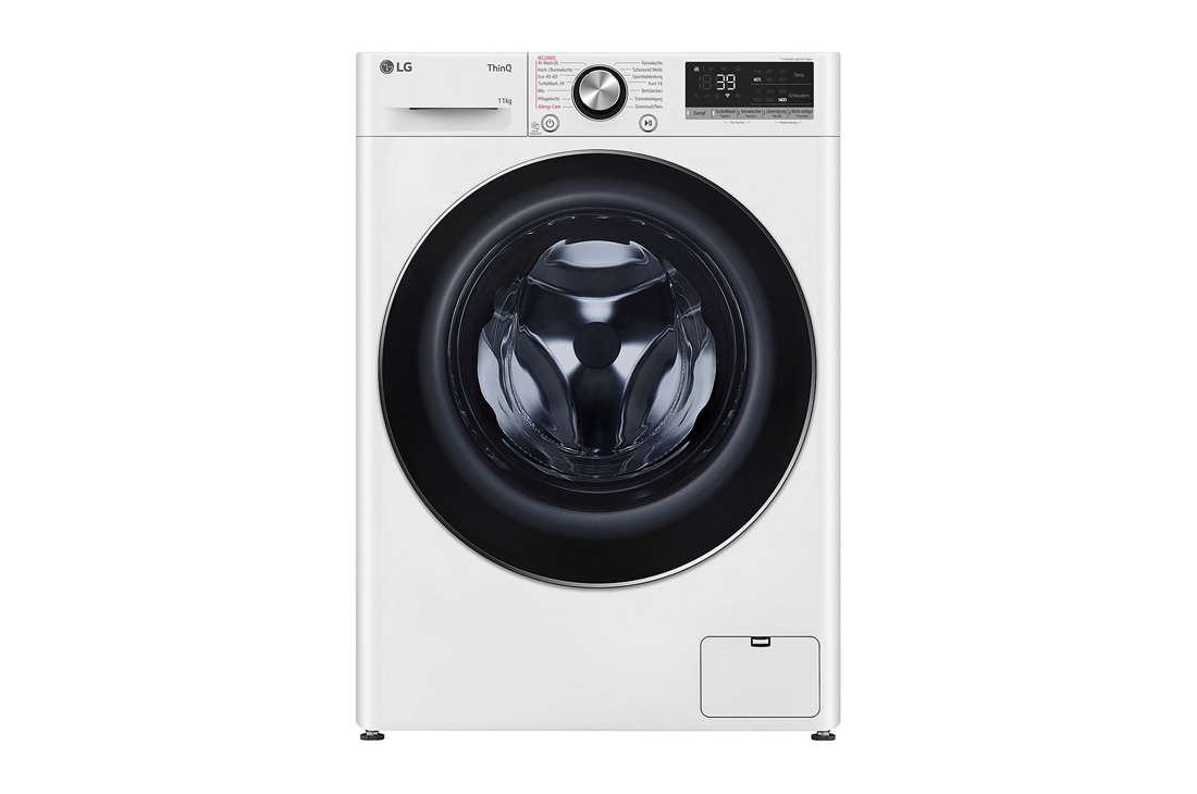 Waschmaschine mit 11 kg Kapazität | EKK A | 1400 U./Min. | Weiß mit  Chrom-Bullaugenring | F4WR7012 - F4WR7012 | LG DE