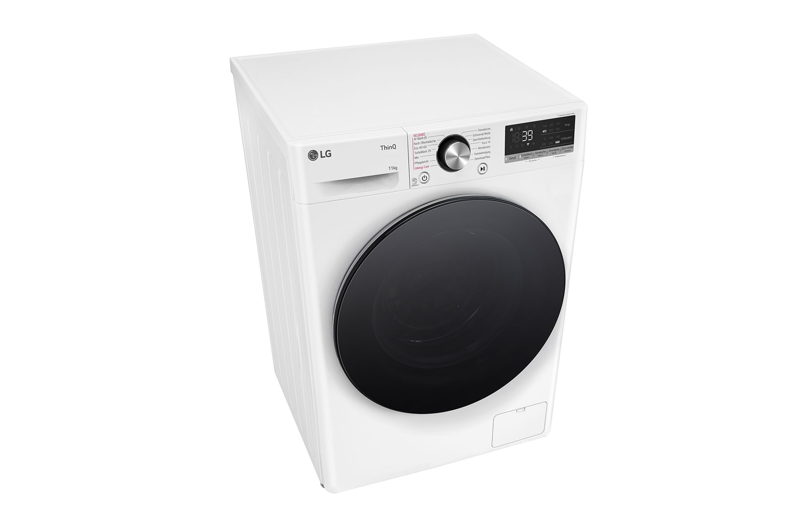 LG Waschmaschine Weiß (A-10%*, 11 kg, 1.350 U./Min.) mit AI DD® & TurboWash®360° | F4WR701Y, F4WR701Y