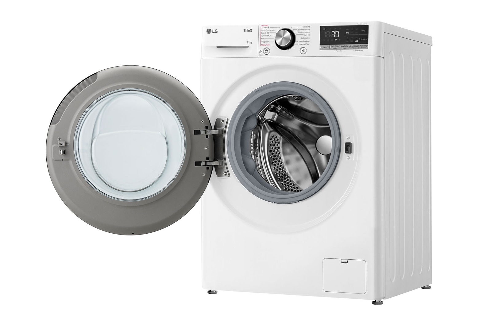 LG Waschmaschine Weiß (A-10%*, 11 kg, 1.350 U./Min.) mit AI DD® & TurboWash®360° | F4WR701Y, F4WR701Y