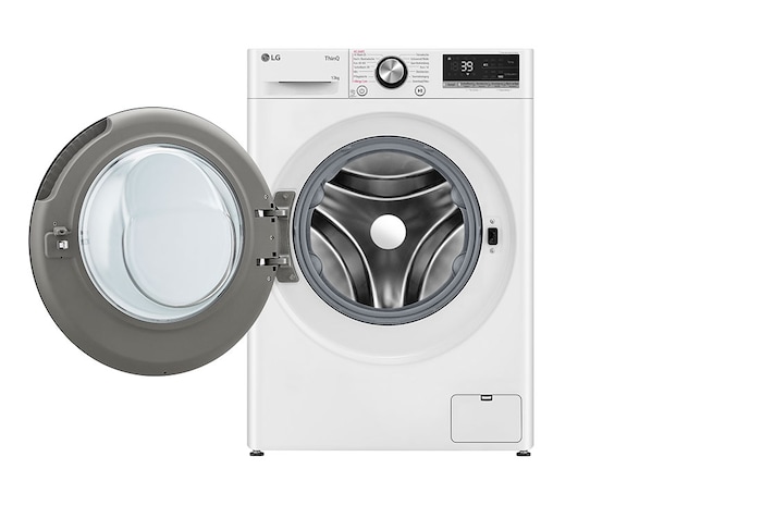 LG Waschmaschine Weiß (A-20%*, 13 kg, 1.360 U./Min.) mit AI DD® & TurboWash®360° | F4WR703Y, F4WR703Y