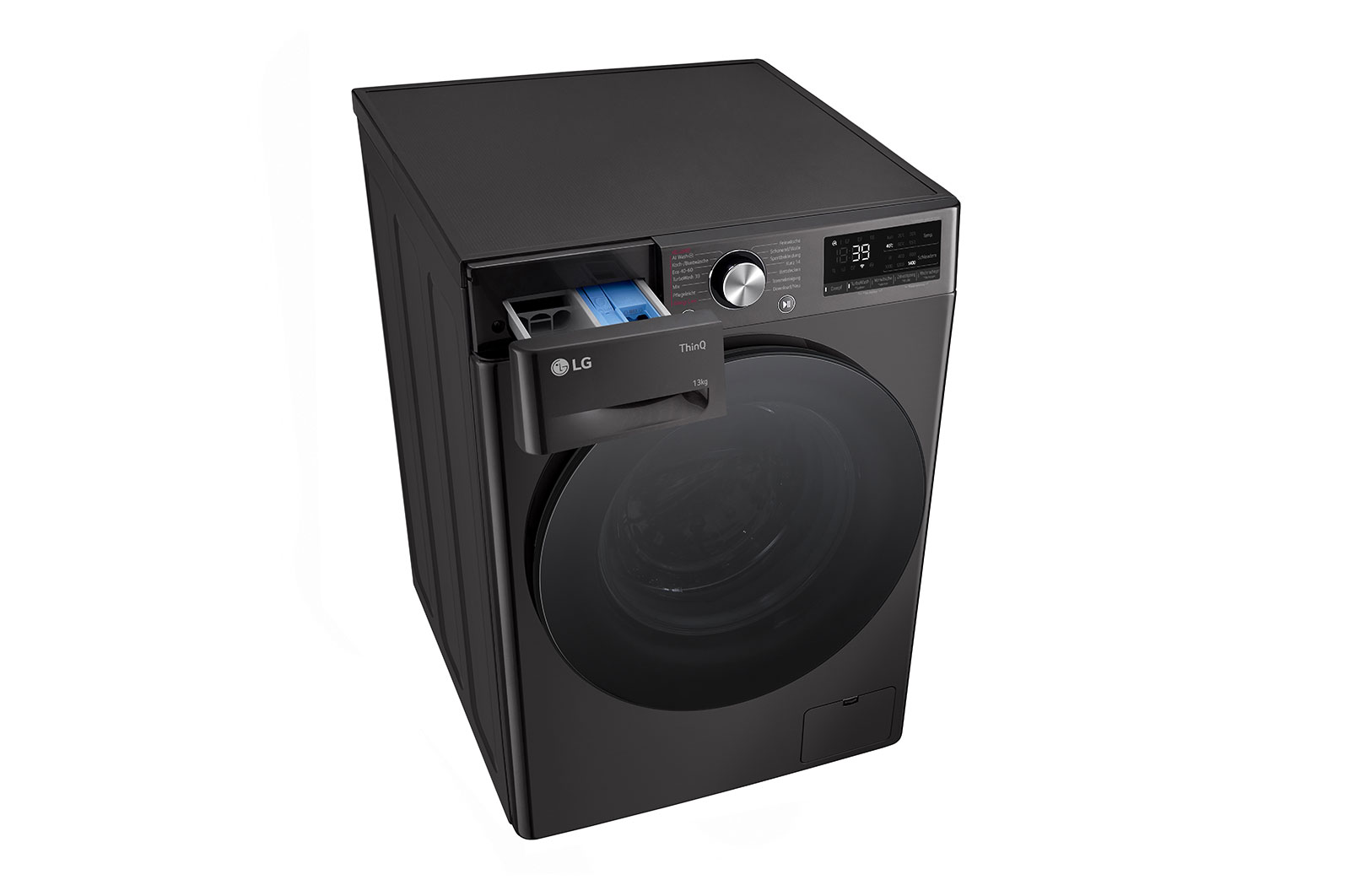 LG Waschmaschine Schwarz (EEK A-10%*, 11 kg, 1.350 U./Min.) mit AI DD® & TurboWash®360° | F4WR701YB, F4WR701YB