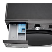 LG Waschmaschine Schwarz (A-10%*, 11 kg, 1.350 U./Min.) mit AI DD® & TurboWash®360° | F4WR701YB, F4WR701YB