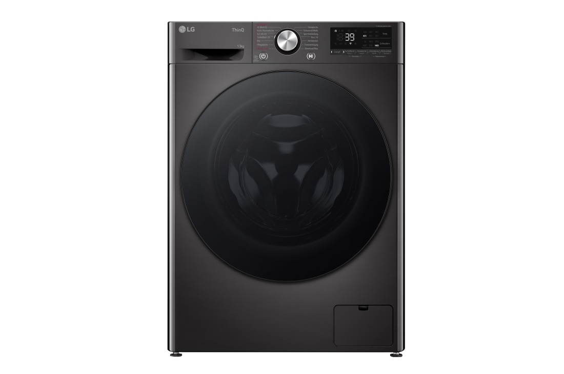 Waschmaschine mit 13 kg Kapazität LG mit F4WR703YB DE | U./Min. Bullaugenring - 1.400 F4WR703YB EEK | A | schwarzem Platinum Black | 