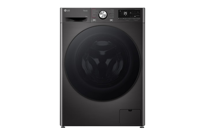 LG Waschmaschine Schwarz (A-20%*, 13 kg, 1.360 U./Min.) mit AI DD® & TurboWash®360° | F4WR703YB, F4WR703YB