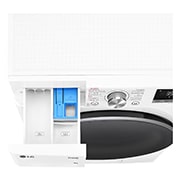 LG Waschmaschine Weiß (9 kg, 1.400 U./Min., EEK A -10%*) mit AI DD®, Steam & TurboWash®360° | F4WR7091, F4WR7091