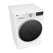 LG Waschmaschine Weiß (9 kg, 1.400 U./Min., EEK A -10%*) mit AI DD®, Steam & TurboWash®360° | F4WR7091, F4WR7091