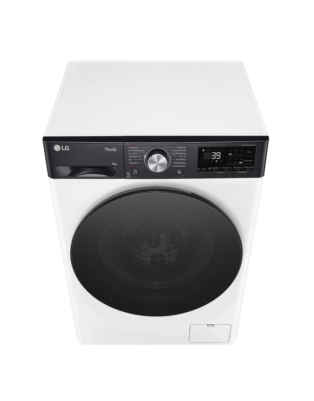 | A F4WR709YP Waschmaschine LG 1400 DE U./Min. - | | mit F4WR709YP | Kapazität 9 | Bullaugenring Weiß EKK kg mit schwarzem