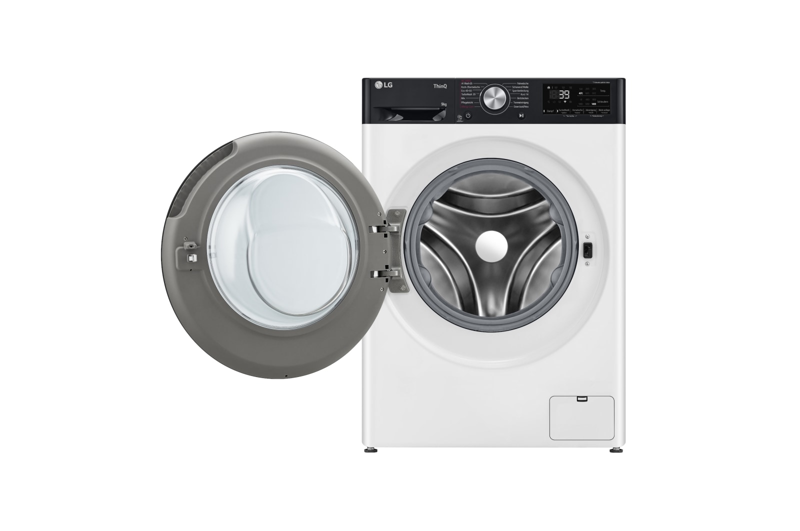 LG Waschmaschine (9 kg, 1.400 U./Min., EEK A -10%*) mit schwarzem Bullaugenring | F4WR709YP, F4WR709YP