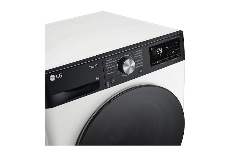 LG Waschmaschine (9 kg, 1.400 U./Min., EEK A -10%*) mit schwarzem Bullaugenring | F4WR709YP, F4WR709YP