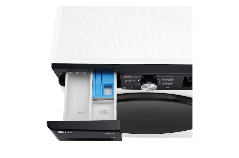 LG Waschmaschine (9 kg, 1.400 U./Min., EEK A -10%*) mit schwarzem Bullaugenring | F4WR709YP, F4WR709YP