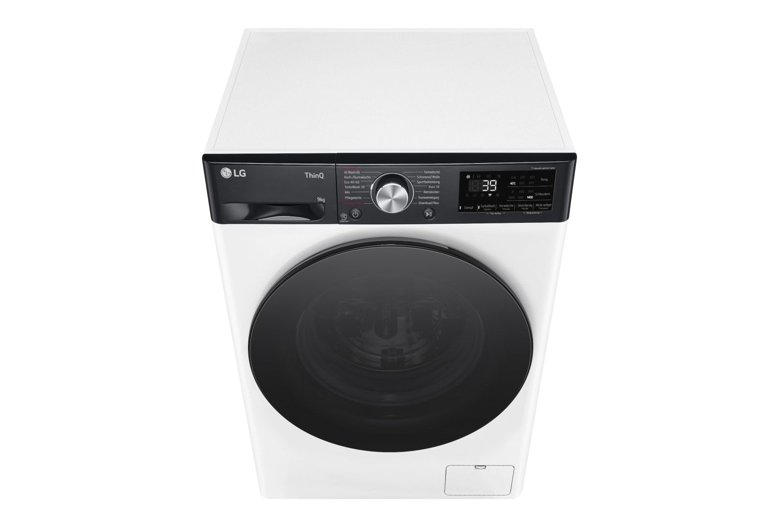 LG Waschmaschine (9 kg, 1.400 U./Min., EEK A -10%*) mit schwarzem Bullaugenring | F4WR709YP, F4WR709YP