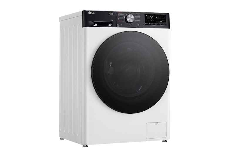 LG Waschmaschine (9 kg, 1.400 U./Min., EEK A -10%*) mit schwarzem Bullaugenring | F4WR709YP, F4WR709YP