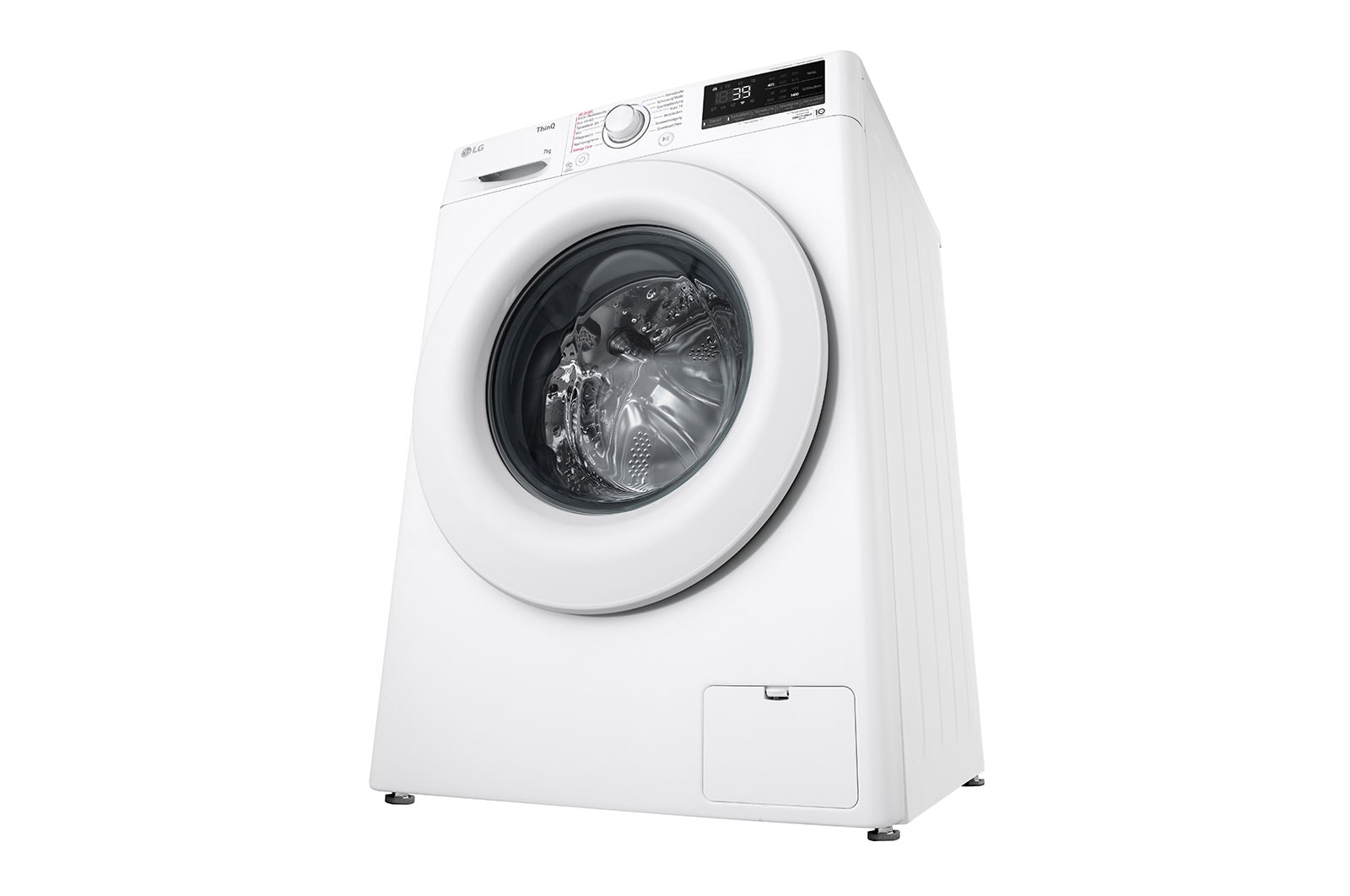 LG  Waschmaschine mit  7 kg Kapazität | 1.400 U./Min.  | Weiß mit weißem Bullaugenring  | F4WV107P3C, F4WV107P3C