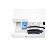 LG  Waschmaschine mit  7 kg Kapazität | 1.400 U./Min.  | Weiß mit weißem Bullaugenring  | F4WV107P3C, F4WV107P3C