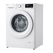 LG  Waschmaschine mit  7 kg Kapazität | 1.400 U./Min.  | Weiß mit weißem Bullaugenring  | F4WV107P3C, F4WV107P3C