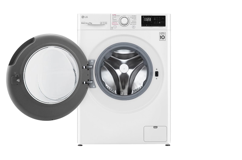 LG Waschmaschine mit AI DD®| 8 kg | Energieeffizienzklasse C | 1.400 U./Min.| Steam | 6 Motion®| Neue Wohlfühl-Trommel, F4WV308S0