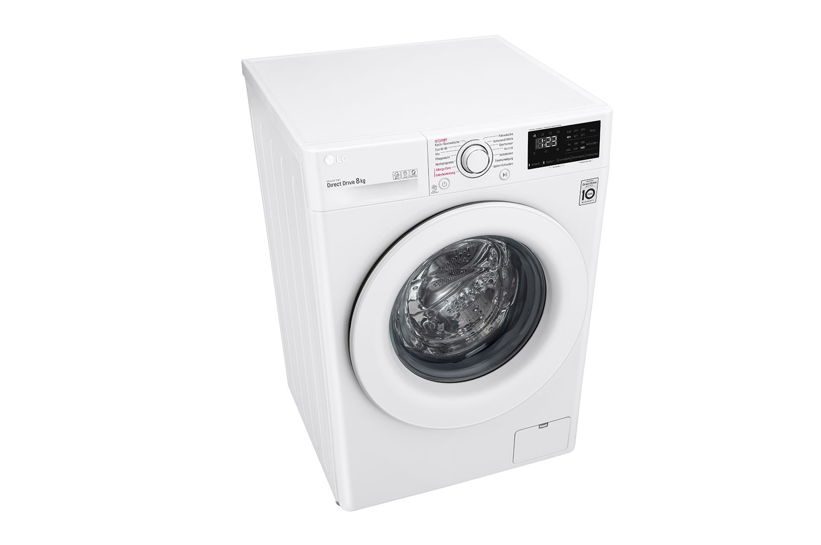 LG Waschmaschine mit AI DD®| 8 kg | Energieeffizienzklasse C | 1.400 U./Min.| Steam | 6 Motion®| Neue Wohlfühl-Trommel, F4WV308S0