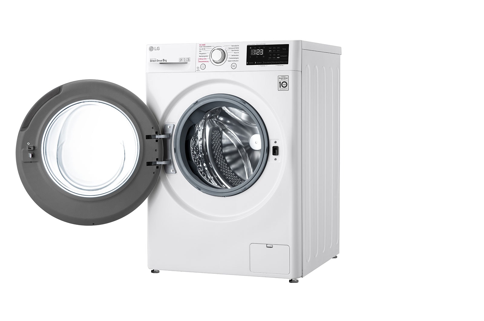 LG Waschmaschine mit AI DD®| 8 kg | Energieeffizienzklasse C | 1.400 U./Min.| Steam | 6 Motion®| Neue Wohlfühl-Trommel, F4WV308S0