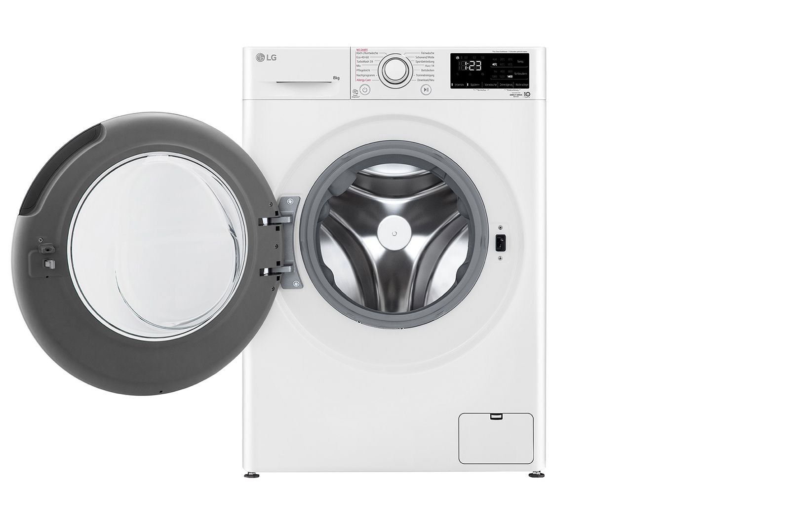 LG Waschmaschine | 8 kg | Energieeffizienzklasse A | 1.400 U./Min. | AI DD® | Steam | TurboWash® 360° | F4WV3183, F4WV3183