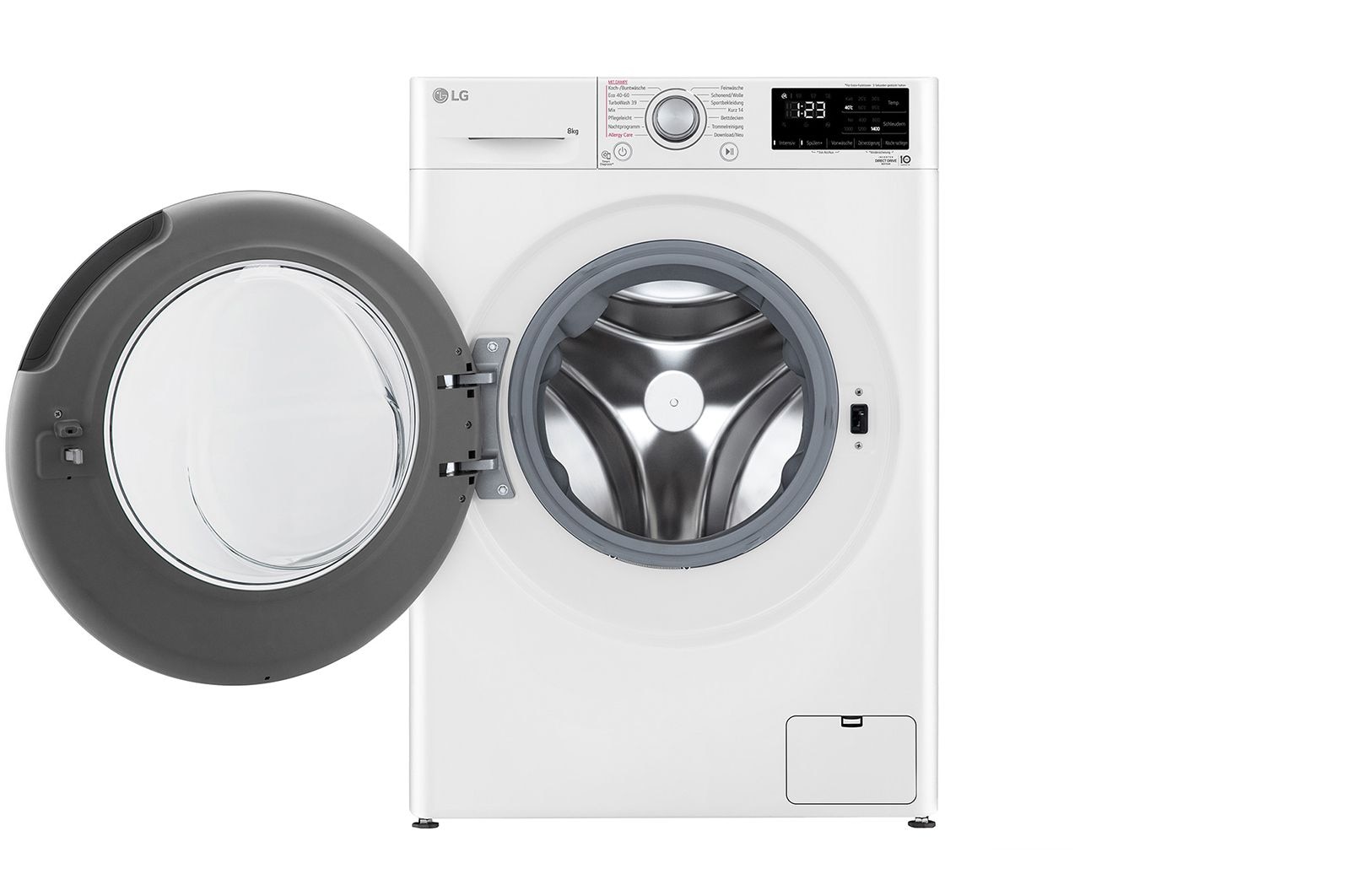 LG Waschmaschine | 8 kg | EEK A | AI DD® | Steam | 1.400 U./Min.| TurboWash® 360° | F4WV3284, F4WV3284