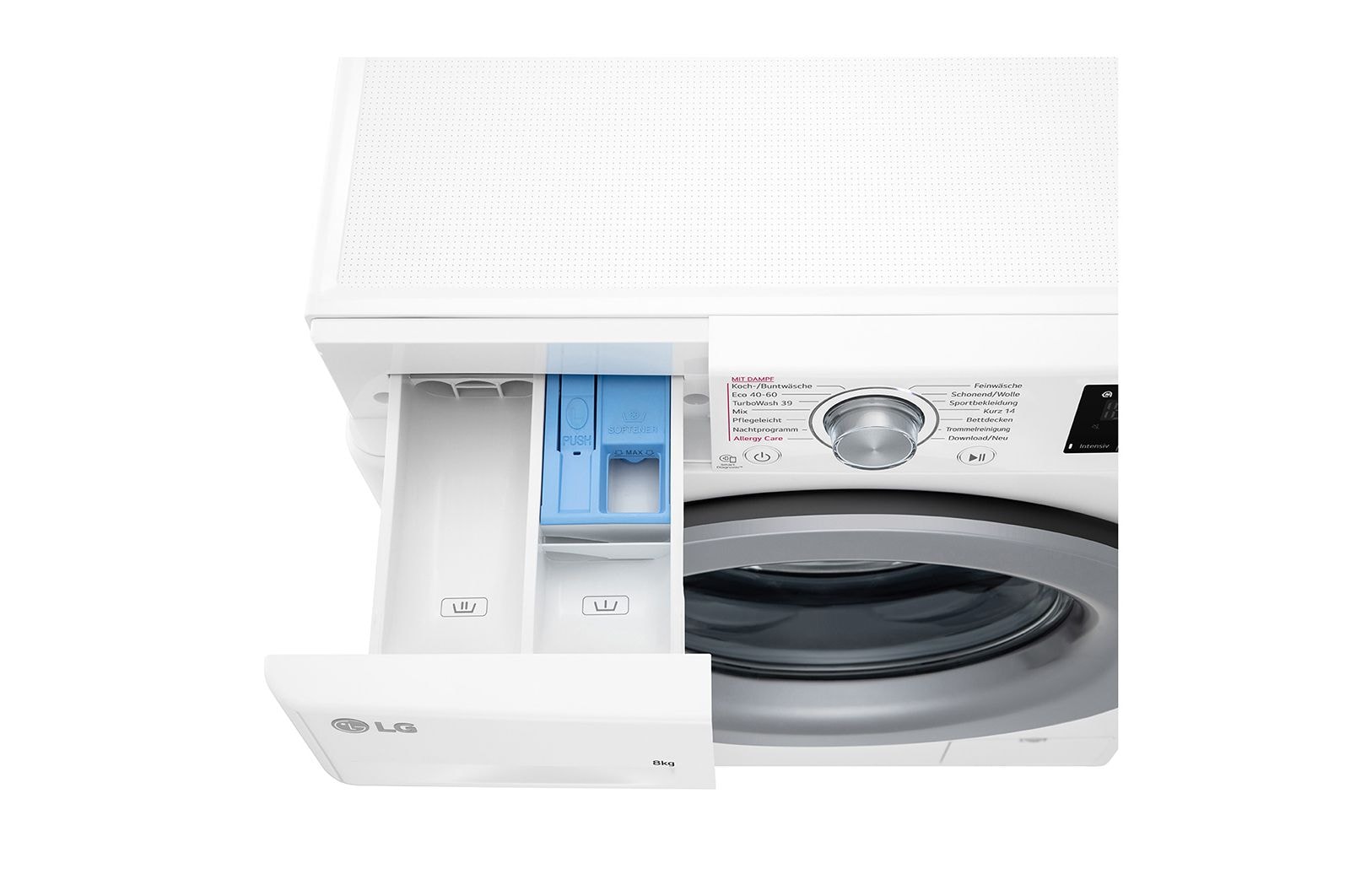 LG Waschmaschine | 8 kg | EEK A | AI DD® | Steam | 1.400 U./Min.| TurboWash® 360° | F4WV3284, F4WV3284