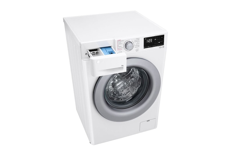 LG Waschmaschine | 8 kg | EEK A | AI DD® | Steam | 1.400 U./Min.| TurboWash® 360° | F4WV3284, F4WV3284