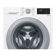 LG Waschmaschine mit 10,5 kg Kapazität | Energieeffizienzklasse A | 1.400 U./Min. | Weiß mit silbernem Bullaugenring | F4WV32X4, F4WV32X4