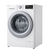 LG Waschmaschine mit 10,5 kg Kapazität | Energieeffizienzklasse A | 1.400 U./Min. | Weiß mit silbernem Bullaugenring | F4WV32X4, F4WV32X4