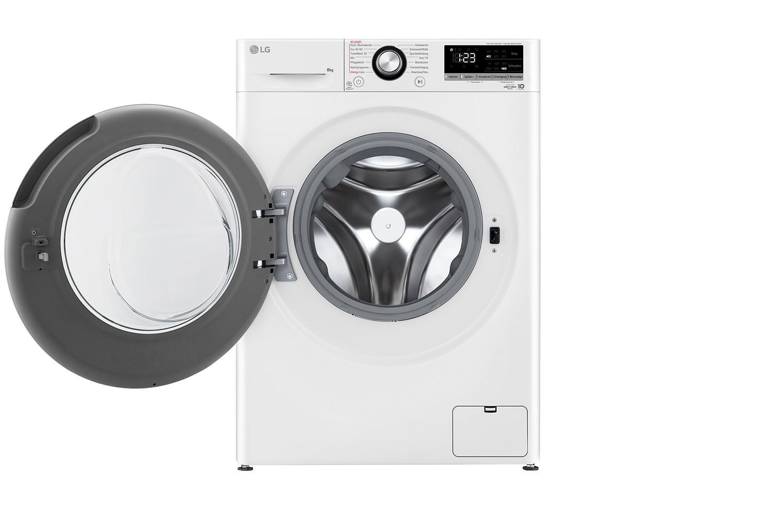 LG Waschmaschine (8 kg, 1.400 U./Min., EEK A) mit AI DD®, Steam & TurboWash®360° | F4WV4085, F4WV4085