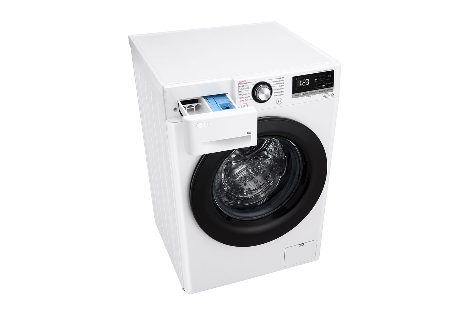 LG Waschmaschine (8 kg, 1.400 U./Min., EEK A) mit AI DD®, Steam & TurboWash®360° | F4WV4085, F4WV4085