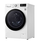 LG Waschmaschine mit 8 kg Kapazität | Energieeffizienzklasse B | 1.400 U./Min. | Weiß mit weißem Bullaugenring | F4WV408S0B , F4WV408S0B