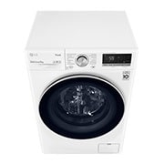 LG Waschmaschine mit 9 kg Kapazität | Energieeffizienzklasse B | 1.400 U./Min. | Weiß mit silbernen Bullaugenring | F4WV409S1B, F4WV409S1B