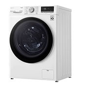 LG Waschmaschine mit 9 kg Kapazität | Energieeffizienzklasse B | 1.400 U./Min. | Weiß mit silbernen Bullaugenring | F4WV409S1B, F4WV409S1B