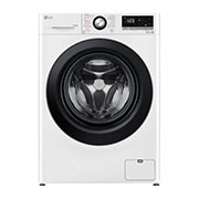 LG Waschmaschine mit 10,5 kg Kapazität | Energieeffizienzklasse A | 1.400 U./Min. | Weiß mit schwarzem Bullaugenring | F4WV40X5, F4WV40X5
