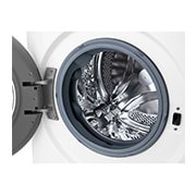 LG Waschmaschine mit 10,5 kg Kapazität | Energieeffizienzklasse A | 1.400 U./Min. | Weiß mit schwarzem Bullaugenring | F4WV40X5, F4WV40X5