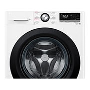 LG Waschmaschine mit 10,5 kg Kapazität | Energieeffizienzklasse A | 1.400 U./Min. | Weiß mit schwarzem Bullaugenring | F4WV40X5, F4WV40X5