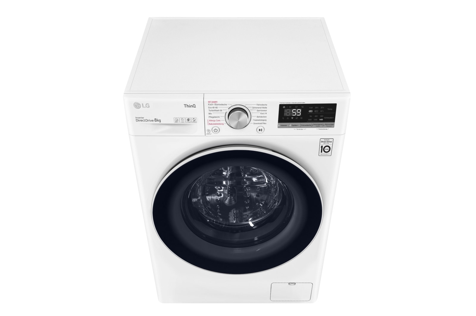 LG Waschmaschine | 8 kg | Energieeffizienzklasse C | AI DD® | Steam, F4WV508S1