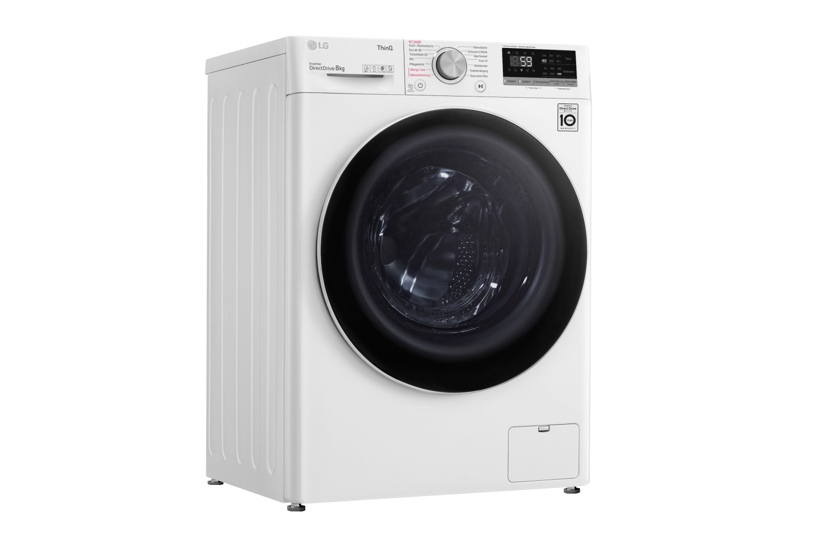 LG Waschmaschine | 8 kg | Energieeffizienzklasse C | AI DD® | Steam, F4WV508S1