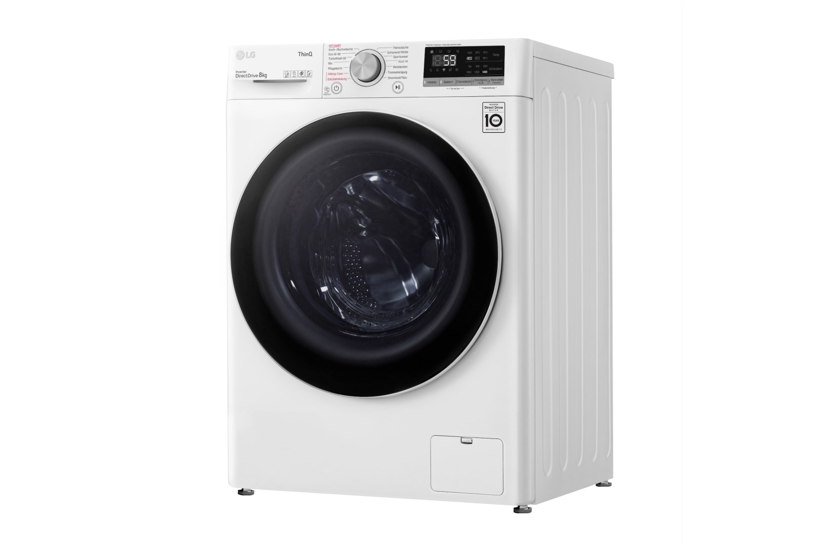 LG Waschmaschine | 8 kg | Energieeffizienzklasse C | AI DD® | Steam, F4WV508S1