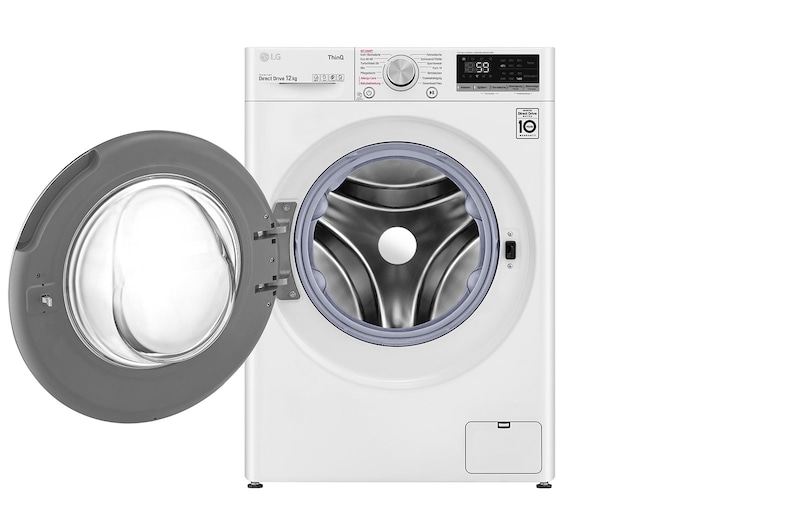 LG Waschmaschine mit AI DD® | 12 kg | Energieeffizienzklasse B | 1.400 U./Min. | Steam | Add Item | Neue Wohlfühl-Trommel | Wi-Fi-Funktion, F4WV512P0