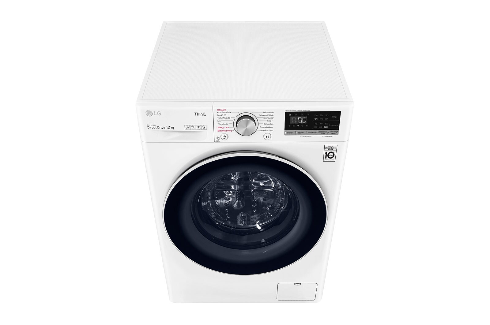 LG Waschmaschine mit AI DD® | 12 kg | Energieeffizienzklasse B | 1.400 U./Min. | Steam | Add Item | Neue Wohlfühl-Trommel | Wi-Fi-Funktion, F4WV512P0