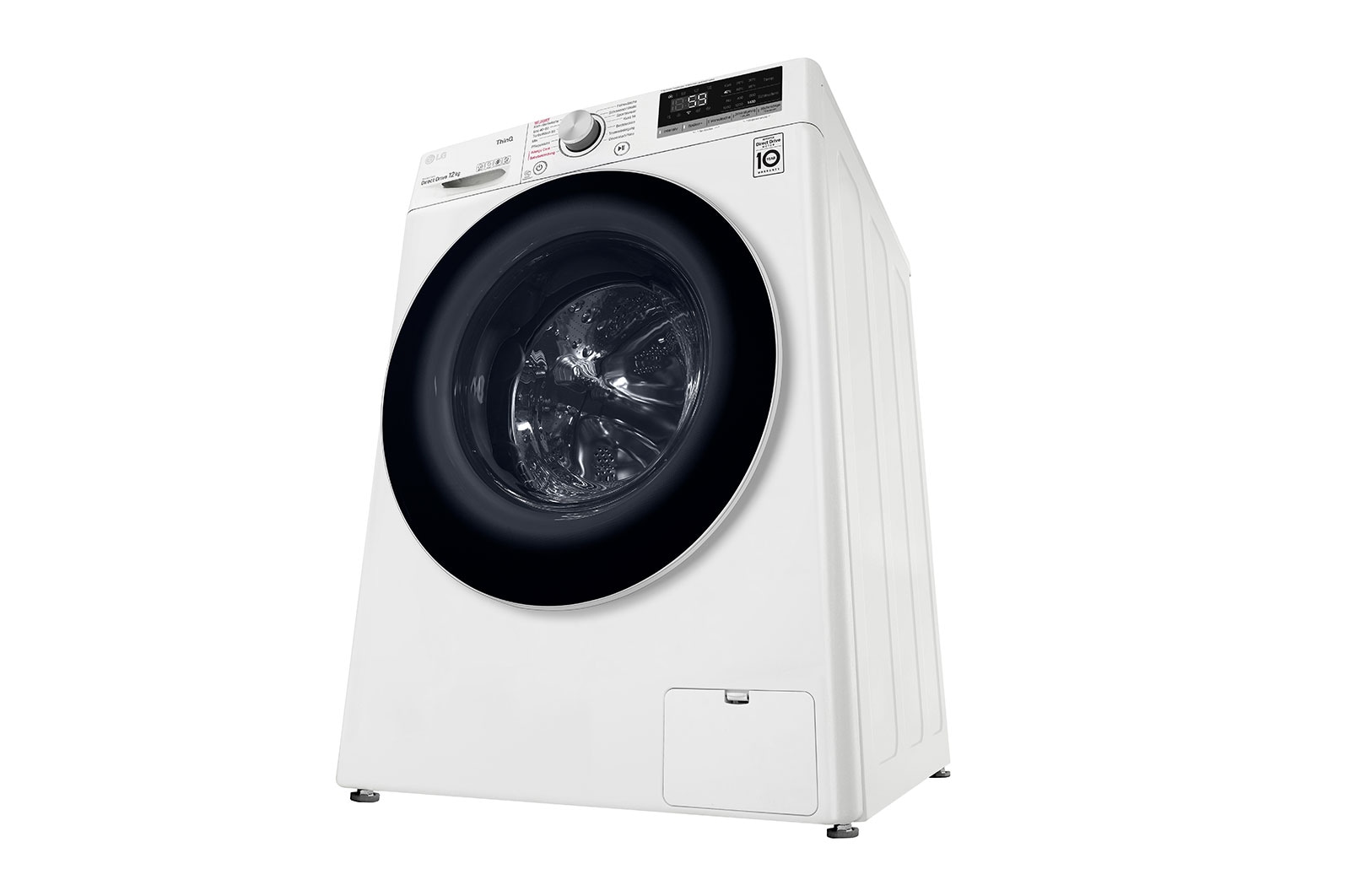 LG Waschmaschine mit AI DD® | 12 kg | Energieeffizienzklasse B | 1.400 U./Min. | Steam | Add Item | Neue Wohlfühl-Trommel | Wi-Fi-Funktion, F4WV512P0